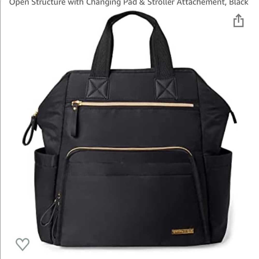 Skip Hop Black Diaper Bag